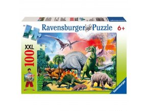 Puzzle Mezi Dinosaury XXL 100 dílků