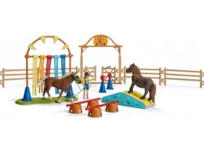 Schleich® 481-2 Trénink v agility pro poníky