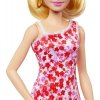 Barbie modelka růžové květinové šaty