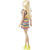 Barbie modelka proužkované šaty s volány