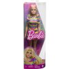 Barbie modelka proužkované šaty s volány