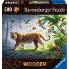 Ravensburger Dřevěné puzzle Tygr v džungli 500 dílků