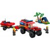 LEGO® CITY 60412 Hasičský vůz 4x4 a záchranný člun