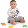 BABY EINSTEIN Kousátko s hrkálkou s C kroužky Shake, Rattle&Soothe™ 0m+