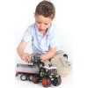 Bruder 02112 Farmer - traktor Claas Nectis s předním nakladačem a přívěsem - ARCH.