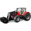 Bruder 3047 Traktor MASSEY FERGUSON 7624 s čelním nakladačem