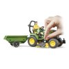Bruder 62104 Užitkové vozy - bworld traktor John Deere s přívěsem a zahradníkem