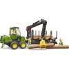 Bruder 02133 Farmer - John Deere s ramenem a 4 kládami