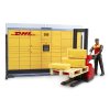 Bruder 62251 BWORLD Zásilkovna DHL s příslušenstvím
