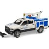 Bruder 2509 RAM 2500 Servisní vůz s otočným ramenem a majákem