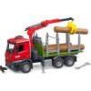Bruder 03669 Přepravník na dřevo s hydraulickou rukou MB Arocs