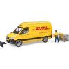 Bruder 2671 Komerční vozy - MB Sprinter DHL s řidičem