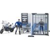 Bruder 62732 bworld - policejní stanice s motorkou