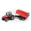 Bruder 02045 Traktor MASSEY FERGUSON se sklopným vozem červený