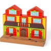 Bigjigs Rail Dřevěná vláčkodráha divoký západ 62 dílů
