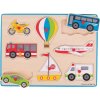 Bigjigs Toys Vkládací puzzle dopravní prostředky