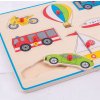Bigjigs Toys Vkládací puzzle dopravní prostředky