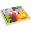 Bigjigs Toys Dřevěné kostky puzzle se zvířátky safari