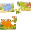 Bigjigs Toys Puzzle 3v1 dinosauři