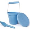 Bigjigs Toys Plážový kyblíček světle modrý