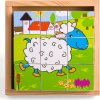 Bigjigs Toys Obrázkové kostky kubusy Zvířátka 9 kostek