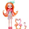 ENCHANTIMALS Sunshine Beach rodinka plameňáků Florinda Flamingo
