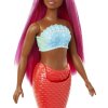 Barbie pohádková mořská panna - oranžová