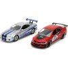 Rychle a zběsile Twin Pack 2006 Mitsubishi Lancer Evo IX + Brianův 2002 Nissan Skyline GTR R34, 1:32 Wave 4/2