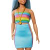 Barbie® Modelka 218 Sukně a top s duhou