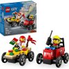 LEGO® City 60458 Závodní balíček: Rozvoz pizzy vs. hasičské auto