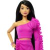 Barbie panenka DELUXE modelka v šatech s růží