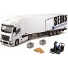 Bburago auto 1:43 MB Actros SEDIS Logistika s vysokozdvižným vozíkem a příslušenstvím