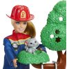 Barbie hasičská stanice s panenkou