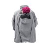 Mamalila zimní těhotenská a nosící bunda s texturou šedá