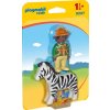 PLAYMOBIL® 9257 Ošetřovatel a zebra (1.2.3)