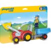PLAYMOBIL® 6964 Traktor s přívěsem (1.2.3)
