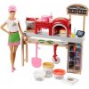 Barbie vaření a pečení pizza herní set s panenkou