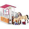 Schleich 42369 Stáj s koňmi Arabskými a ošetřovatelkou