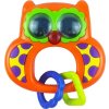 Dětské chrastítko se zvukem Baby Mix Sovička oranžová