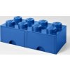 LEGO Úložný box 250x502x181 se šuplíky tmavě modrý