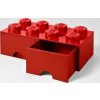 LEGO Úložný box 250x502x181 se šuplíky červený