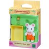 Sylvanian Families 5336 Miminko bílá myška s postýlkou