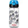 Nuby Láhev sportovní netekoucí s brčkem 530ml, černá, 3+