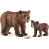 Schleich 42473 Medvědice Grizzly s mládětem