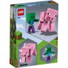 LEGO® Minecraft 21157 Velká figurka: Prase s malou zombie