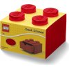 LEGO Stolní box 4 se zásuvkou červený