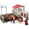 Schleich 42404 Mycí kout a stáj s klisnou Lusitano a příslušenství