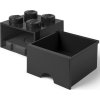 LEGO Stolní box 4 se zásuvkou černý