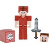 Minecraft Earth figurka Steve in red leather armor 2