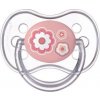 CANPOL Dudlík silikonový symetrický 18m + Newborn Baby - růžová